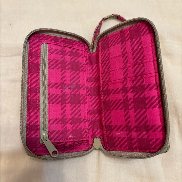 Vera Bradley Paisley Meets Plaid Wristlet - Picture 3 of 3